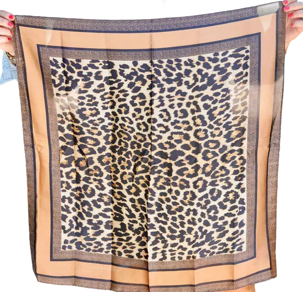 Eila Leopard Print Scarf