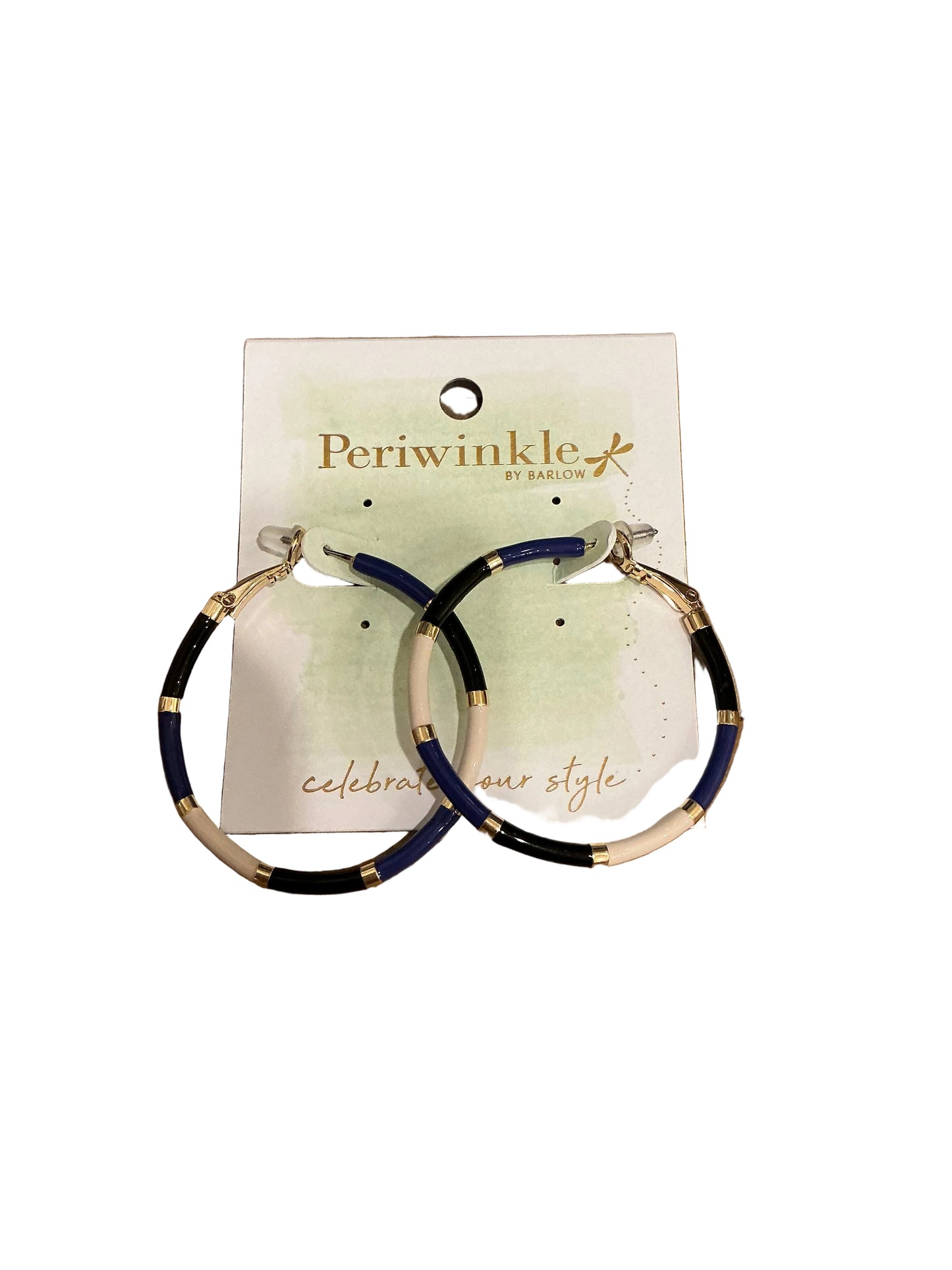 ENAMEL & GOLD HOOP