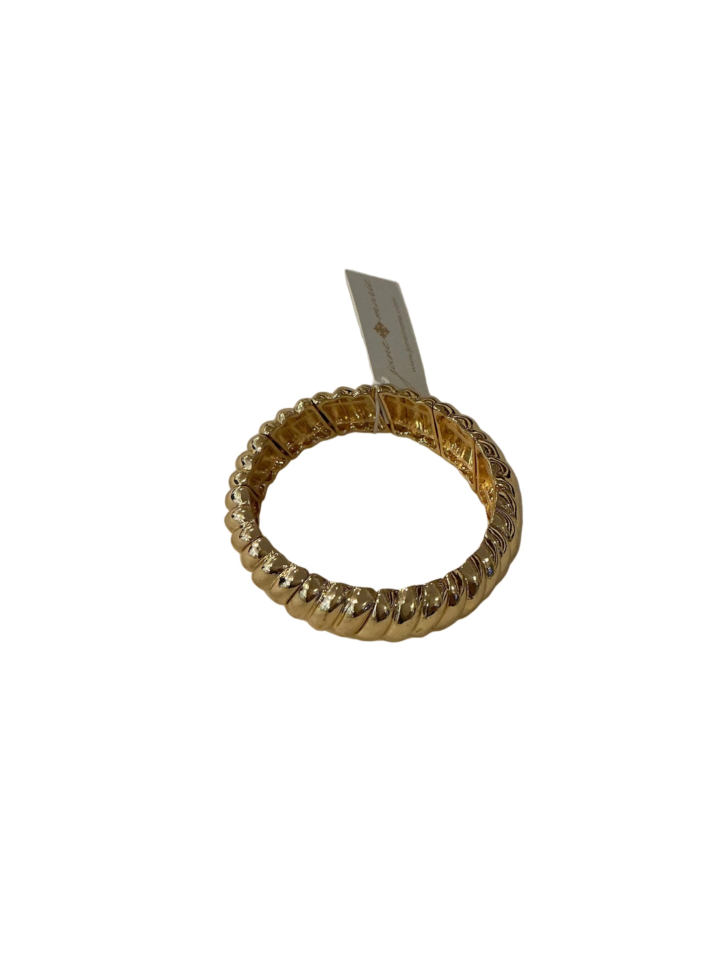 GOLD FAUX TWIST BAND BRACELET