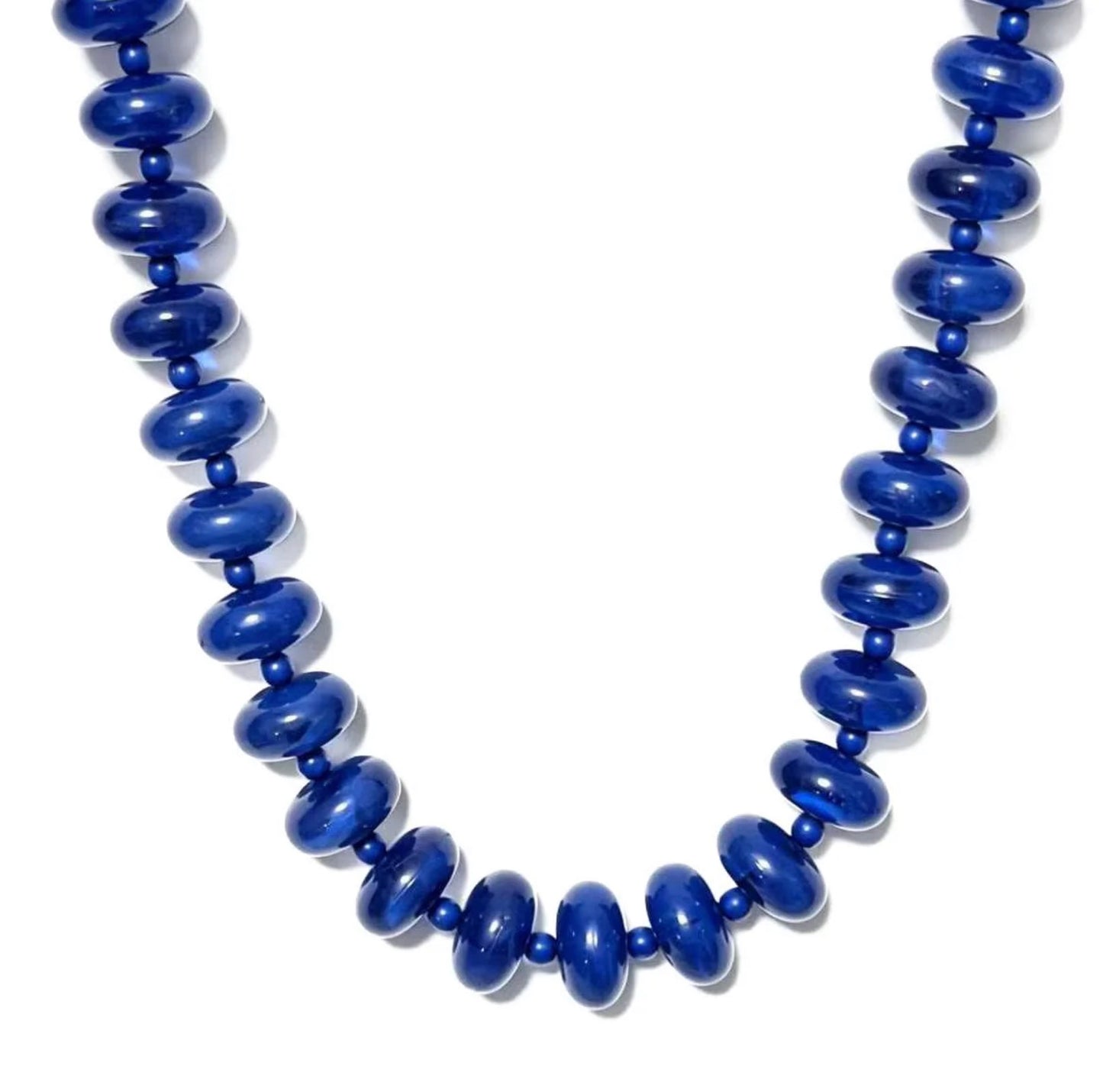 Azure Luxe Marble Statement Necklace