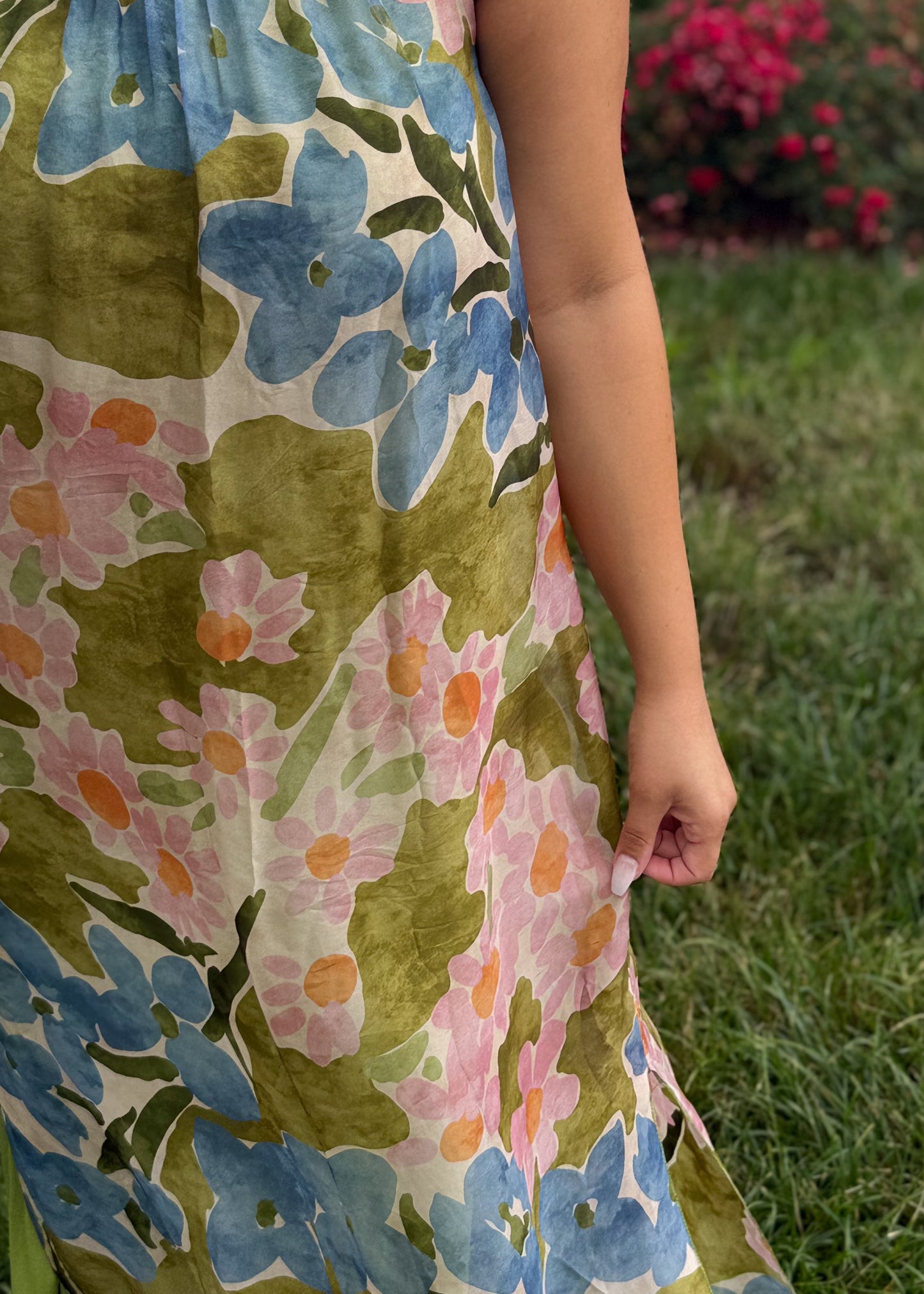 Meadow Song Silk Dress