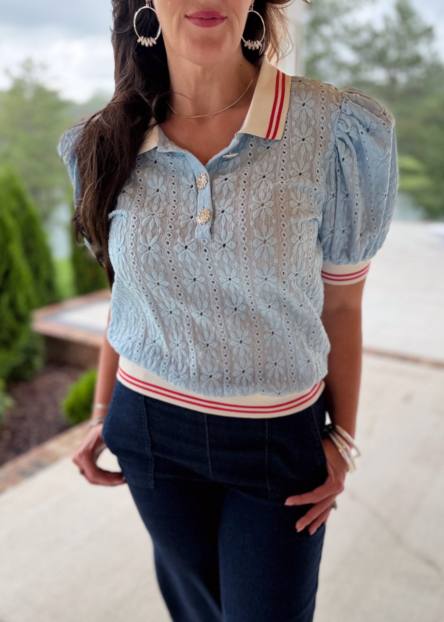 Sweet Stripe Puff Knit