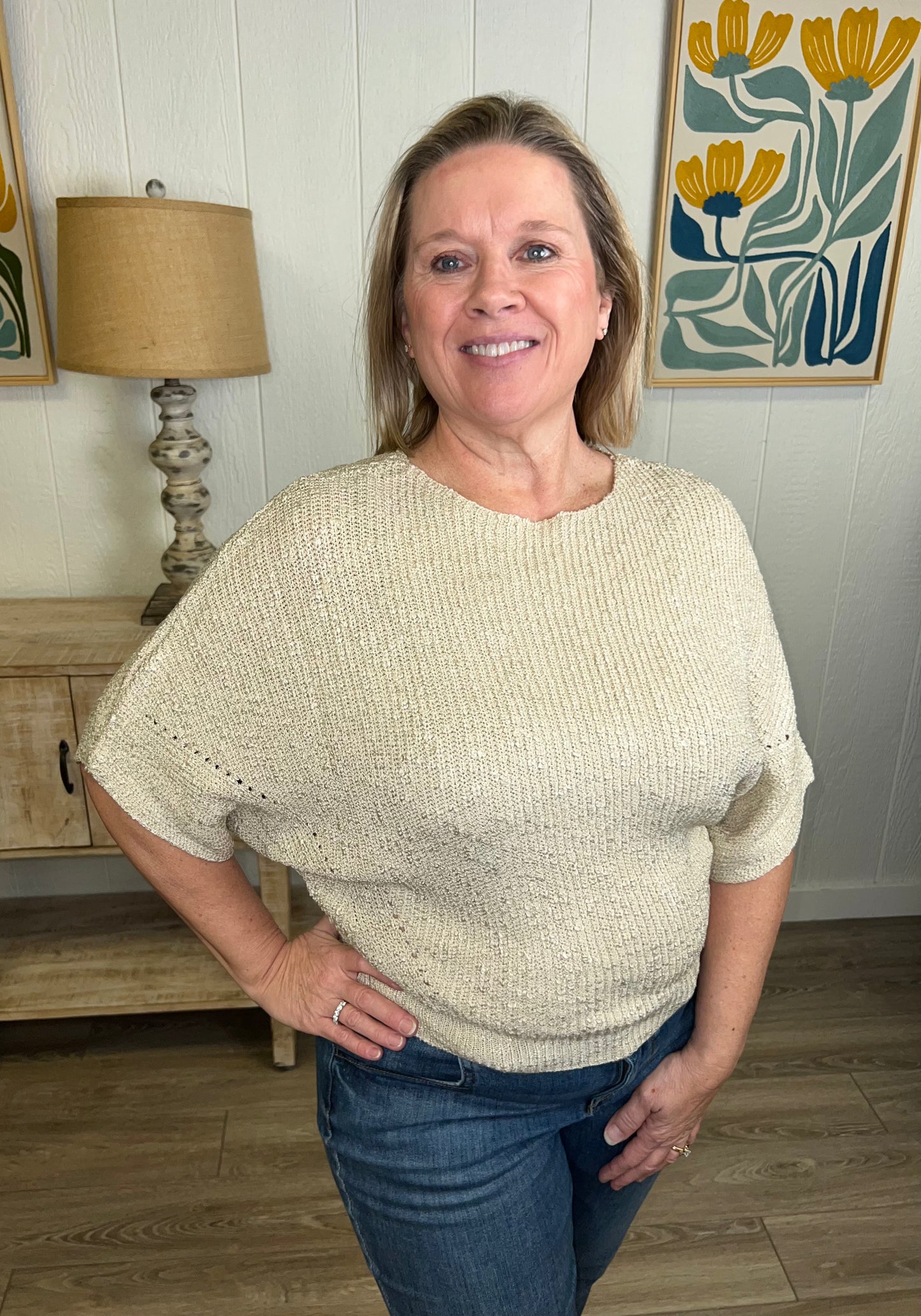 Taupe Drift Dolman Knit