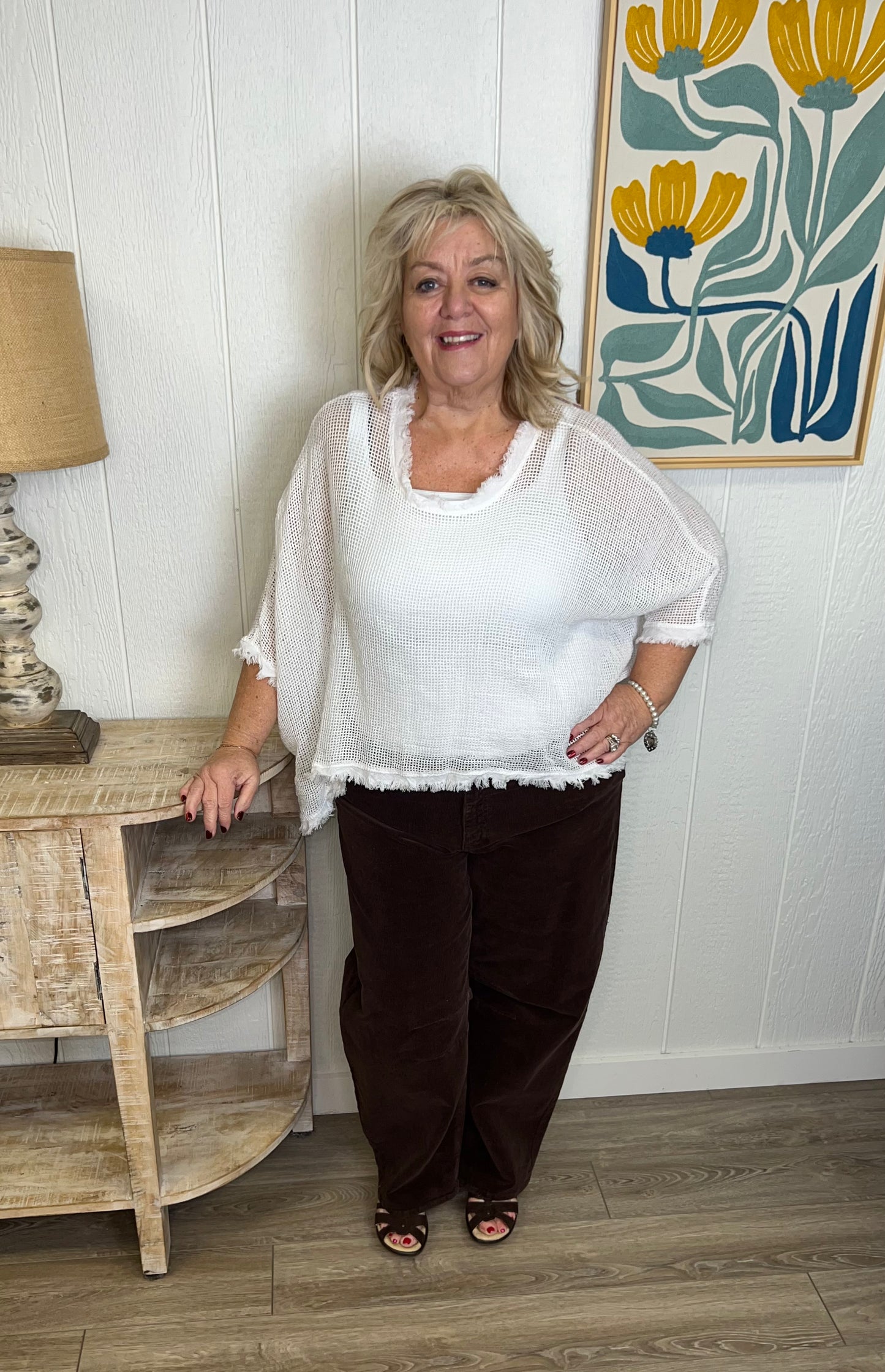 Coastal Charm Fringe Top