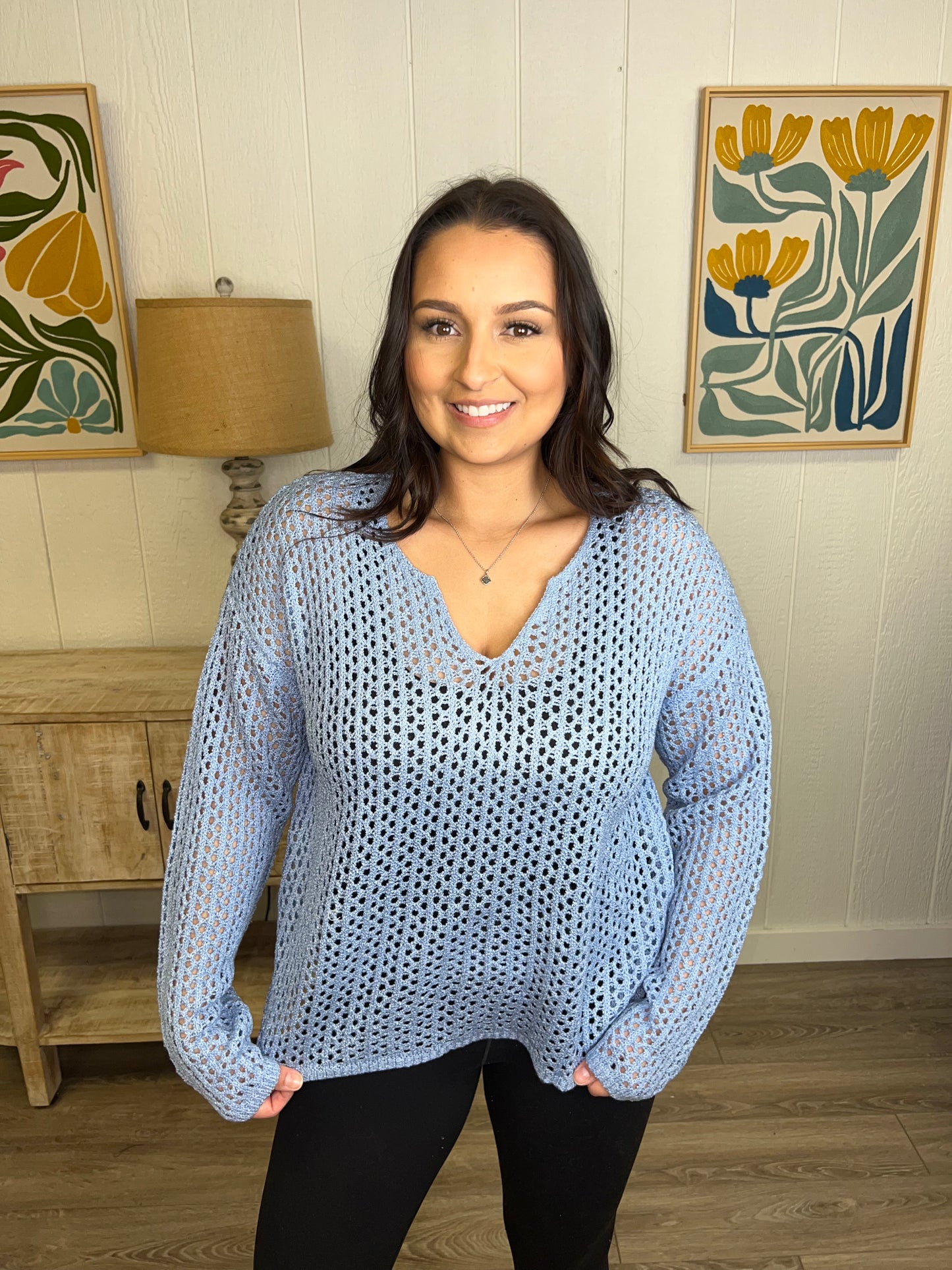 Soft Horizon V-Neck Sweater