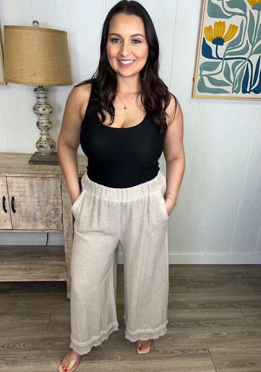 Oat Breeze Linen Pants