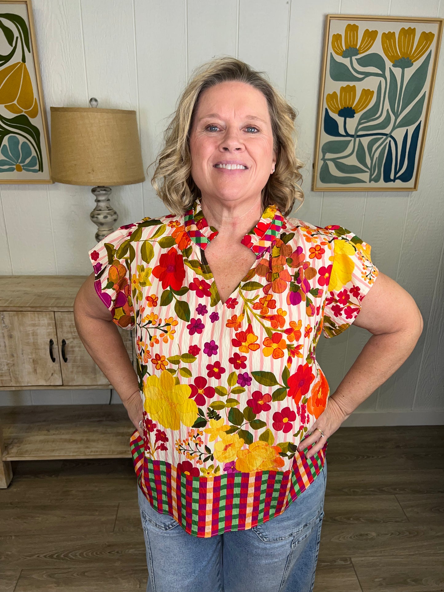 Sunset Bloom Top