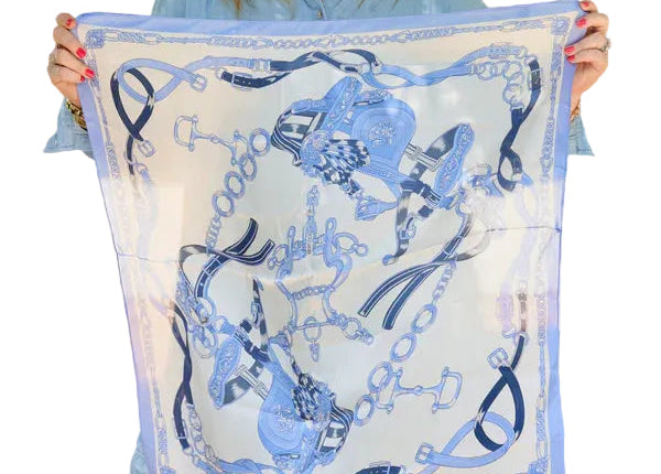 Edie Equestrian Print Scarf