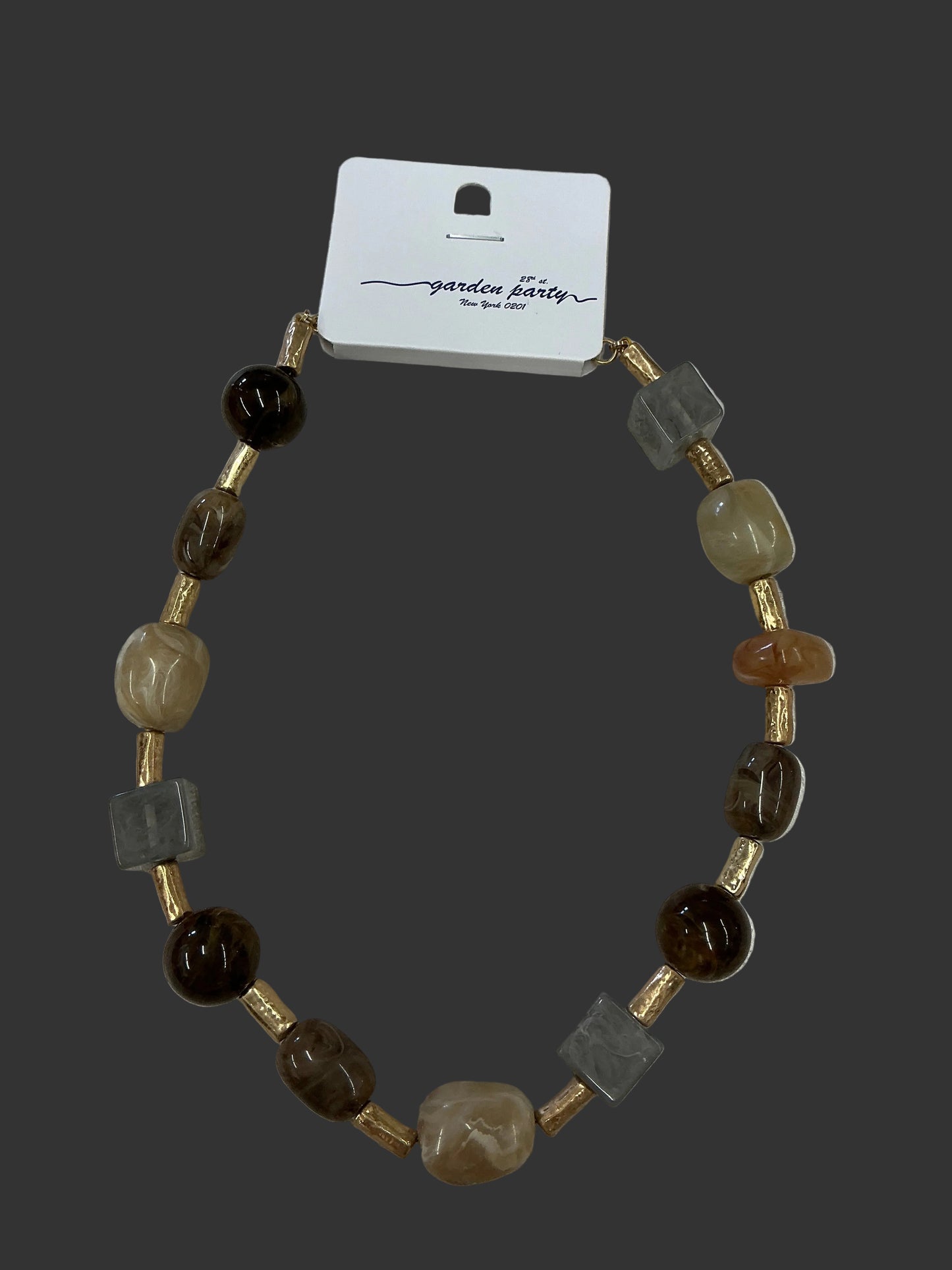 MULTI STONE & BEAD NCK(NN86600