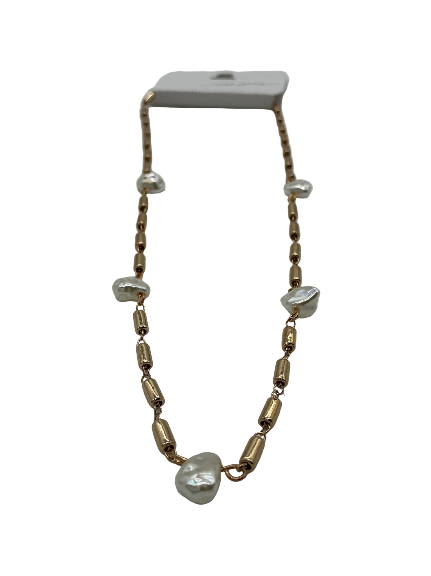 CLASSIC BAR CHAIN & ORGANIC PEARL NCK