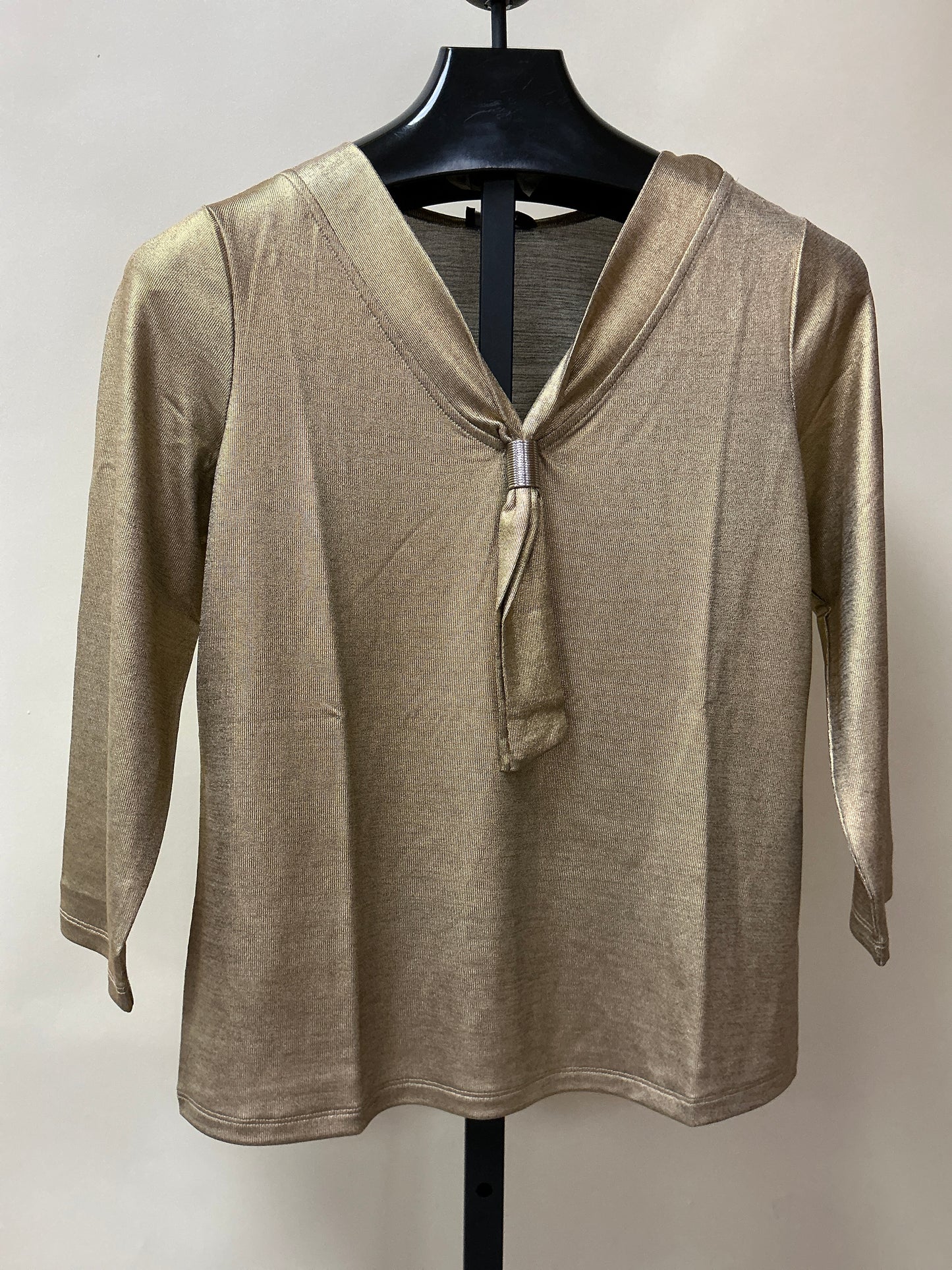 Gold 3/4 Sleeve Top