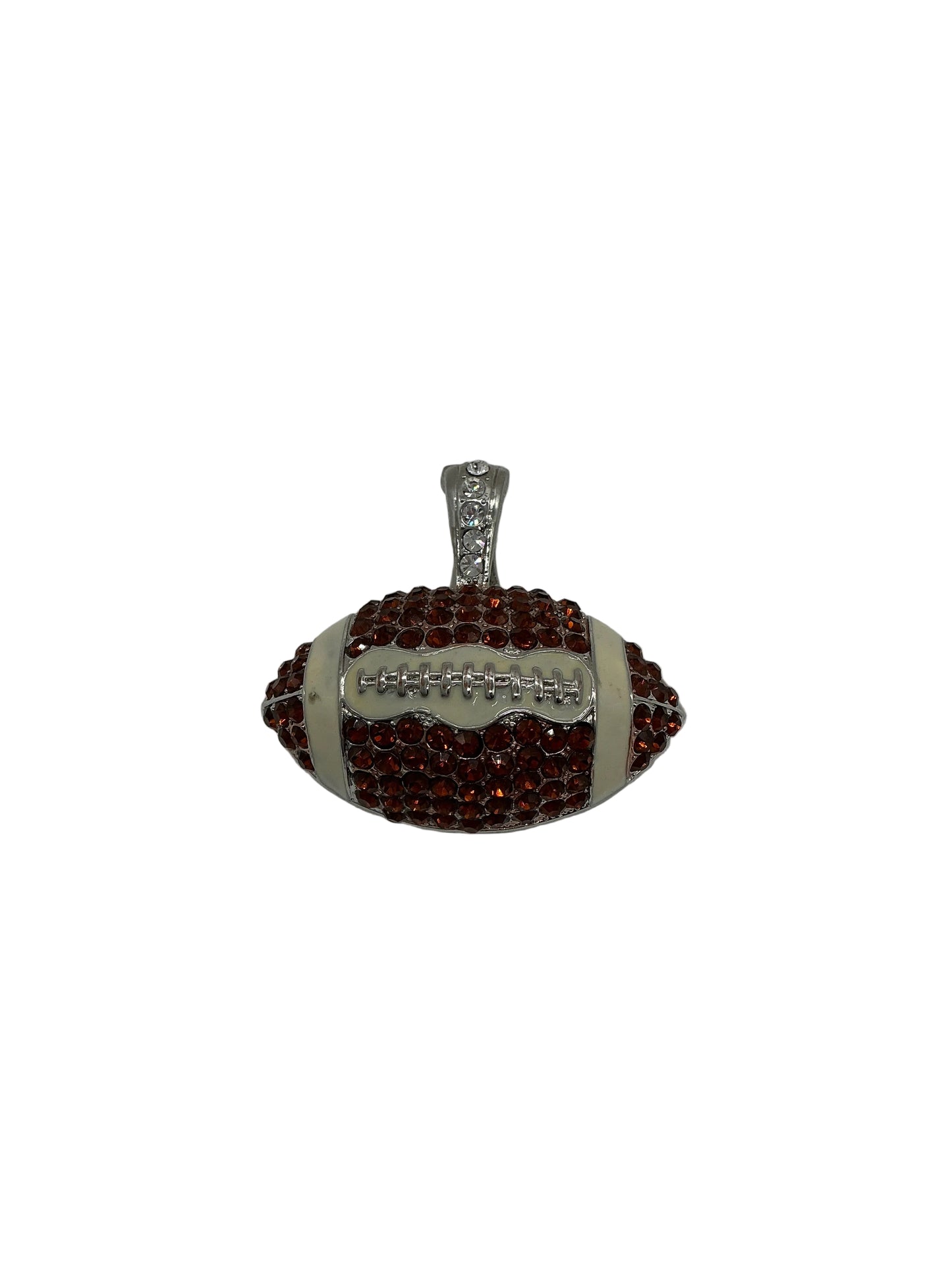 FOOTBALL RHINESTONE PENDANT