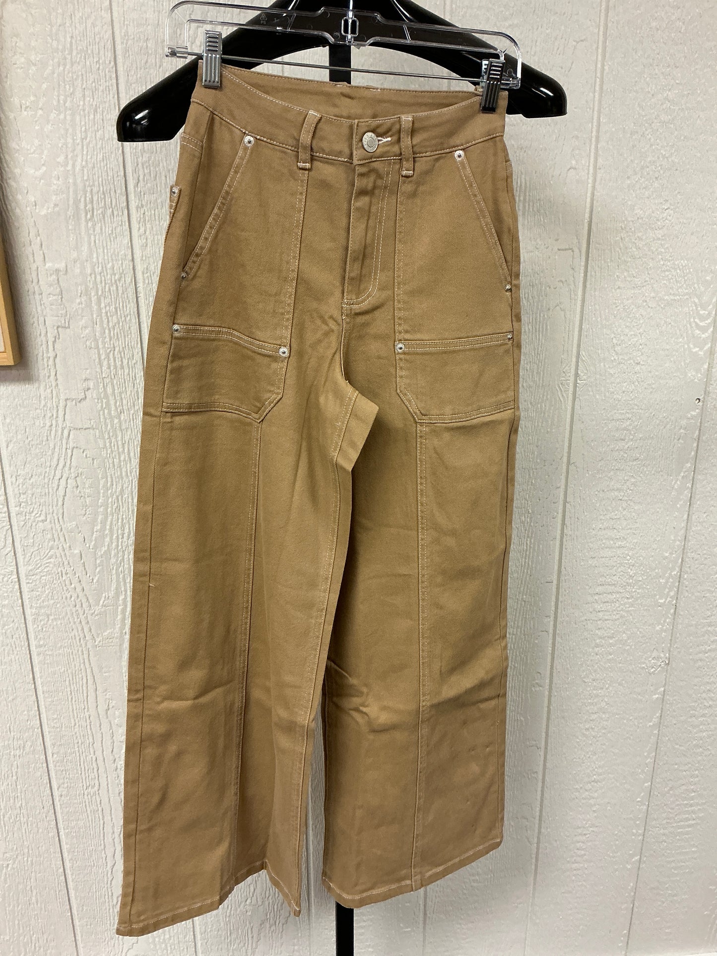 Twill Wide Leg Pant