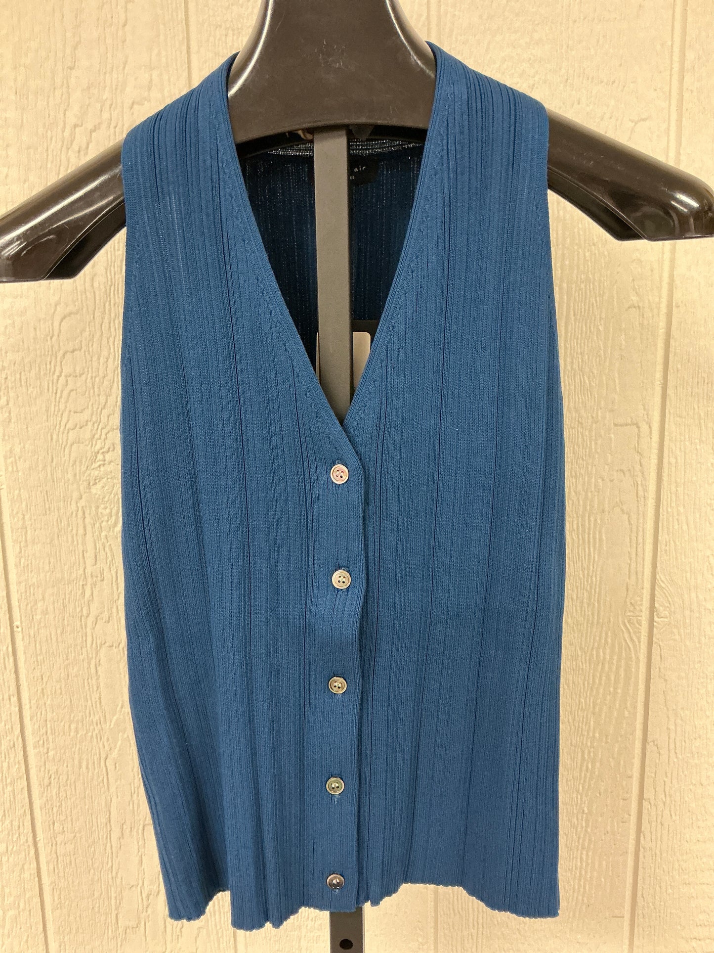 Button Down Ribbed Sweater Vest