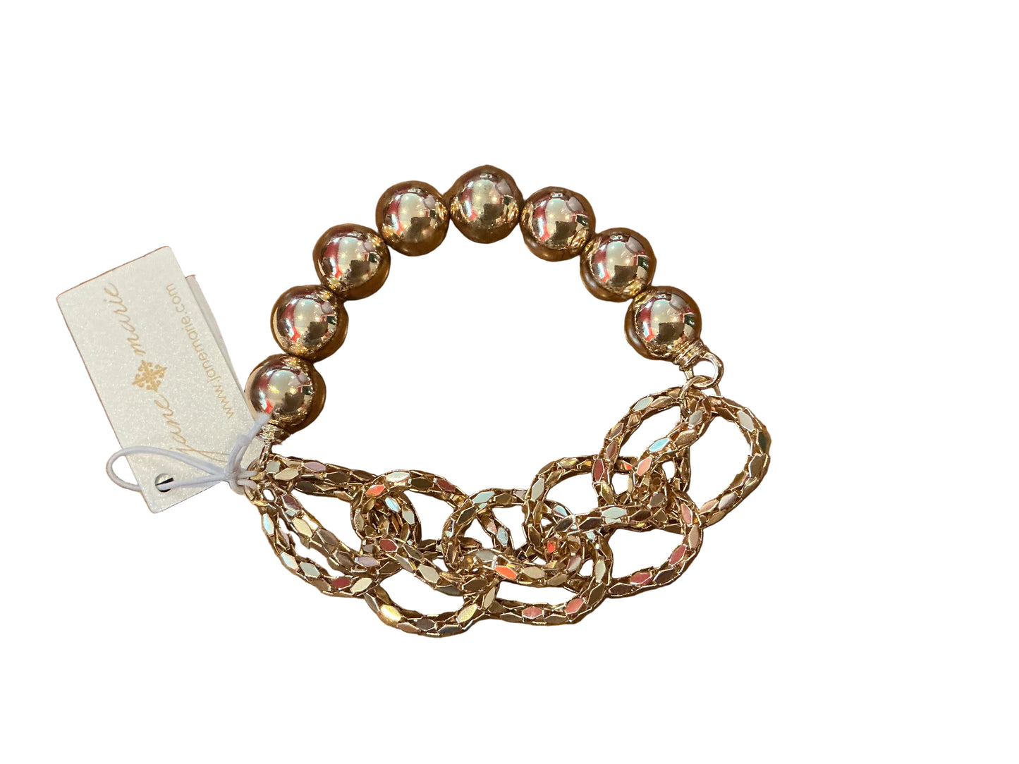 HALF GOLD MESH/LINK CHAIN