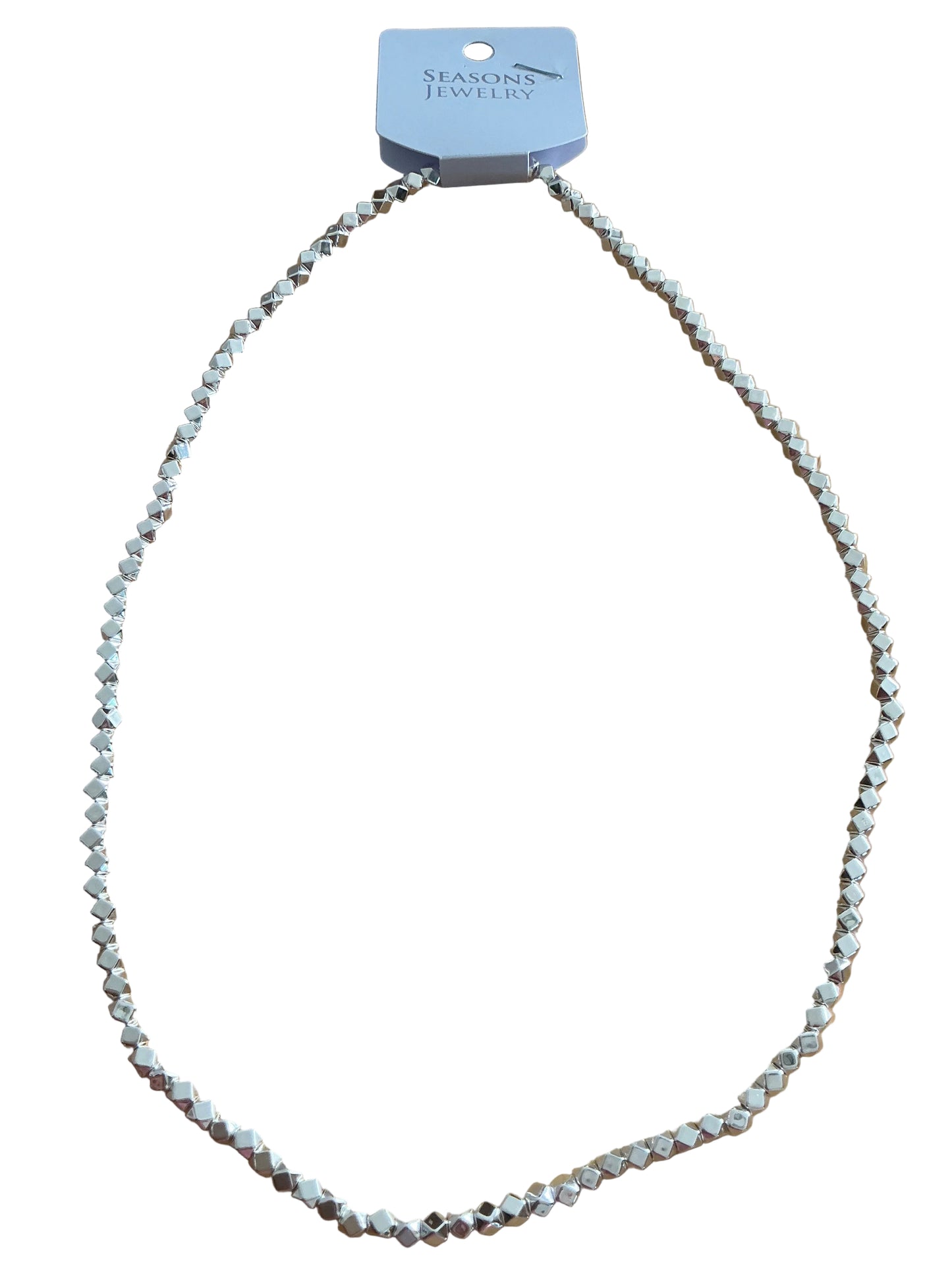 24” Silver Stretch Necklace