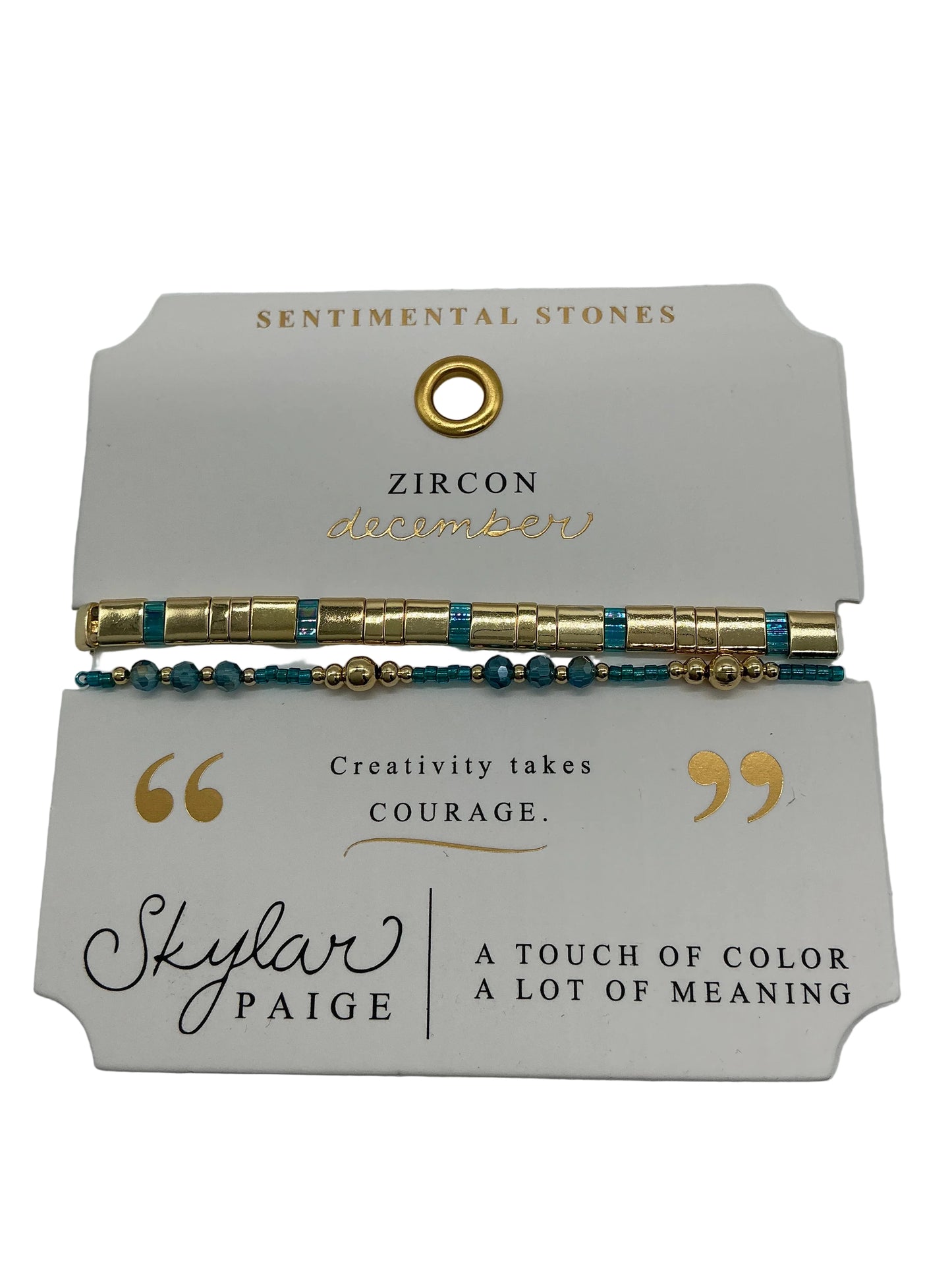 MORSE CODE-SENTIMENTAL STONES COLLECTION BRACELET