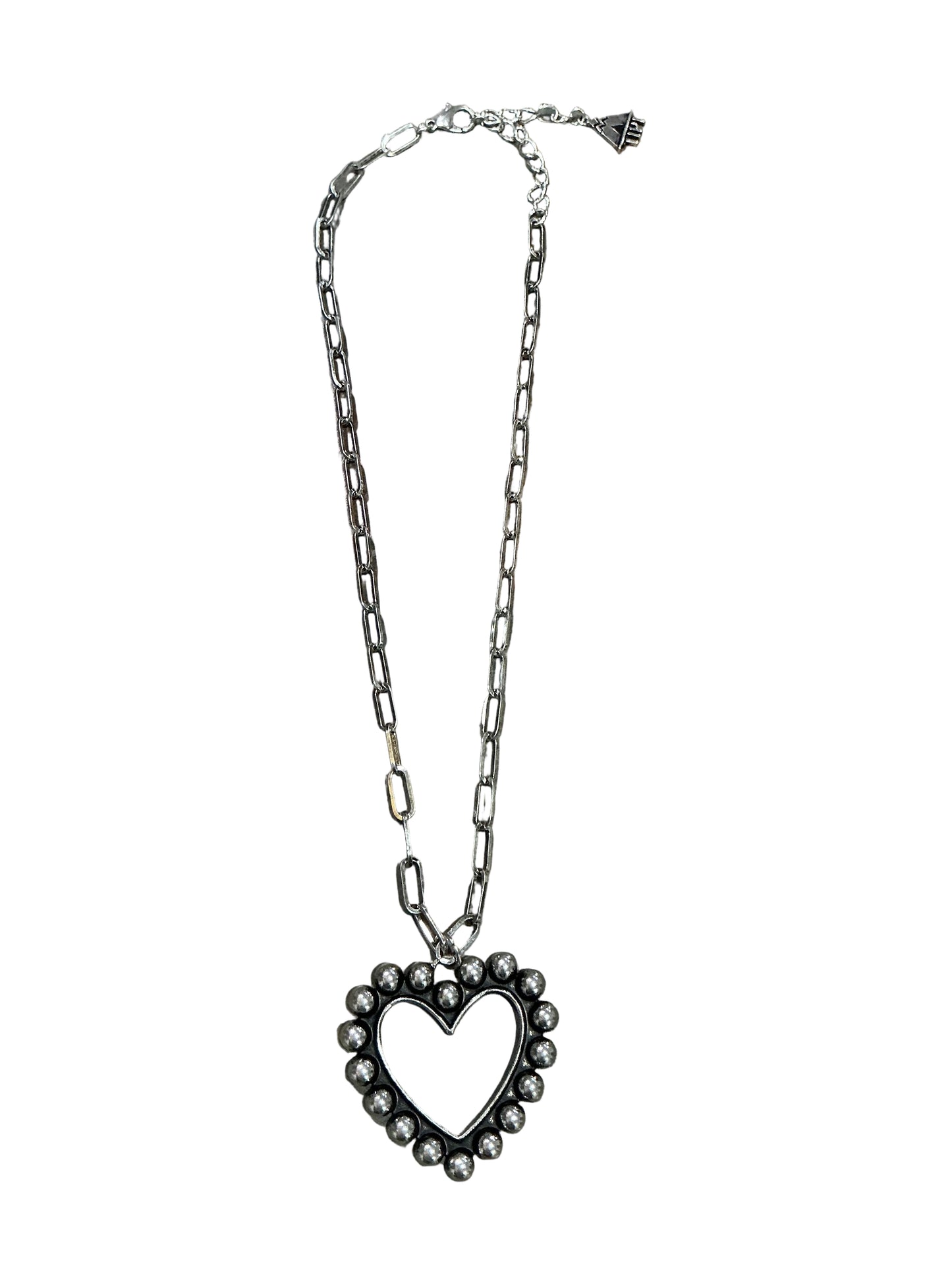 WILD GRACE-WESTERN BUBBLE HEART PENDANT NECKLACE