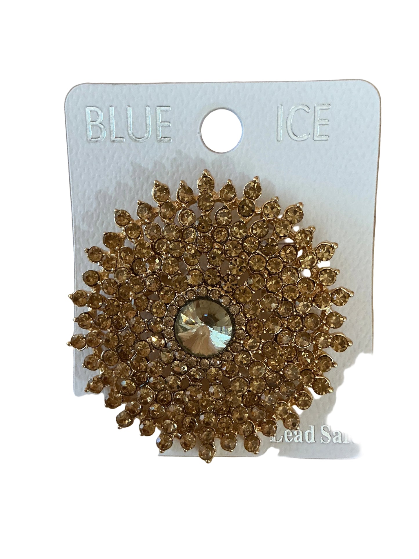 GLASS CRYSTAL BUBBLE BROOCH
