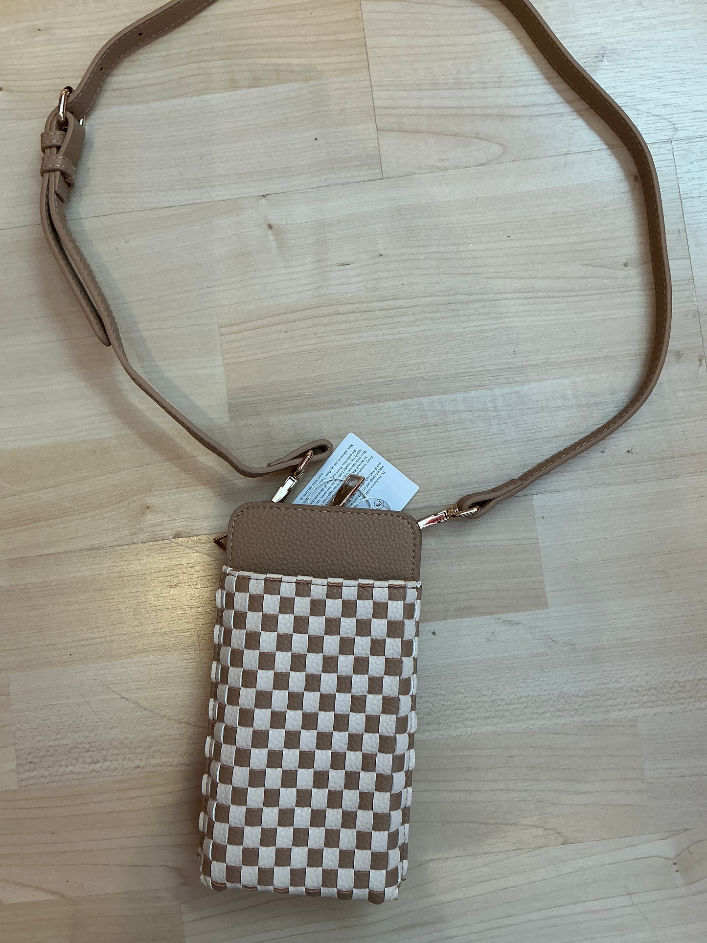 WOVEN DOUBLE DUTY PHONE BAG