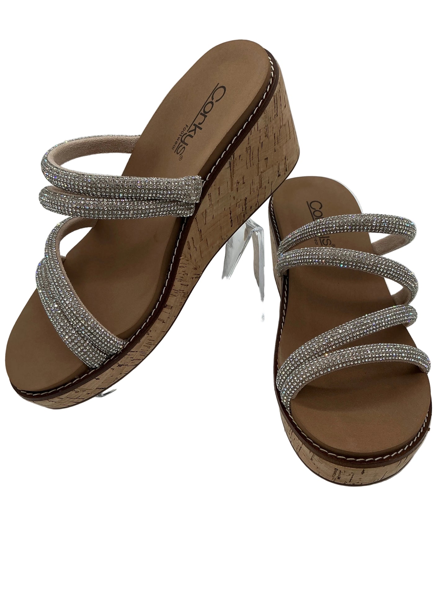 SUMMER GLOS R'STONE STRAP WEDGE