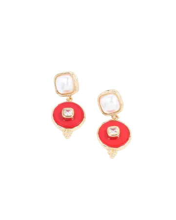 Lismore Pearl Circle Drop Earring
