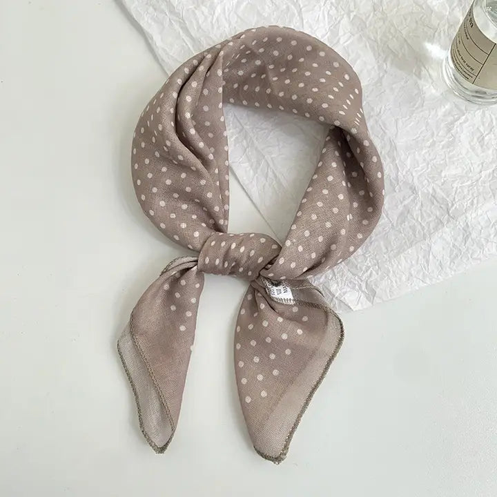 Vintage Cottage Polka Dot Scarf
