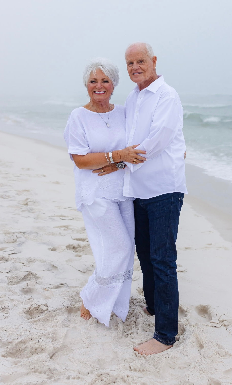 Shimmer Breeze White Top