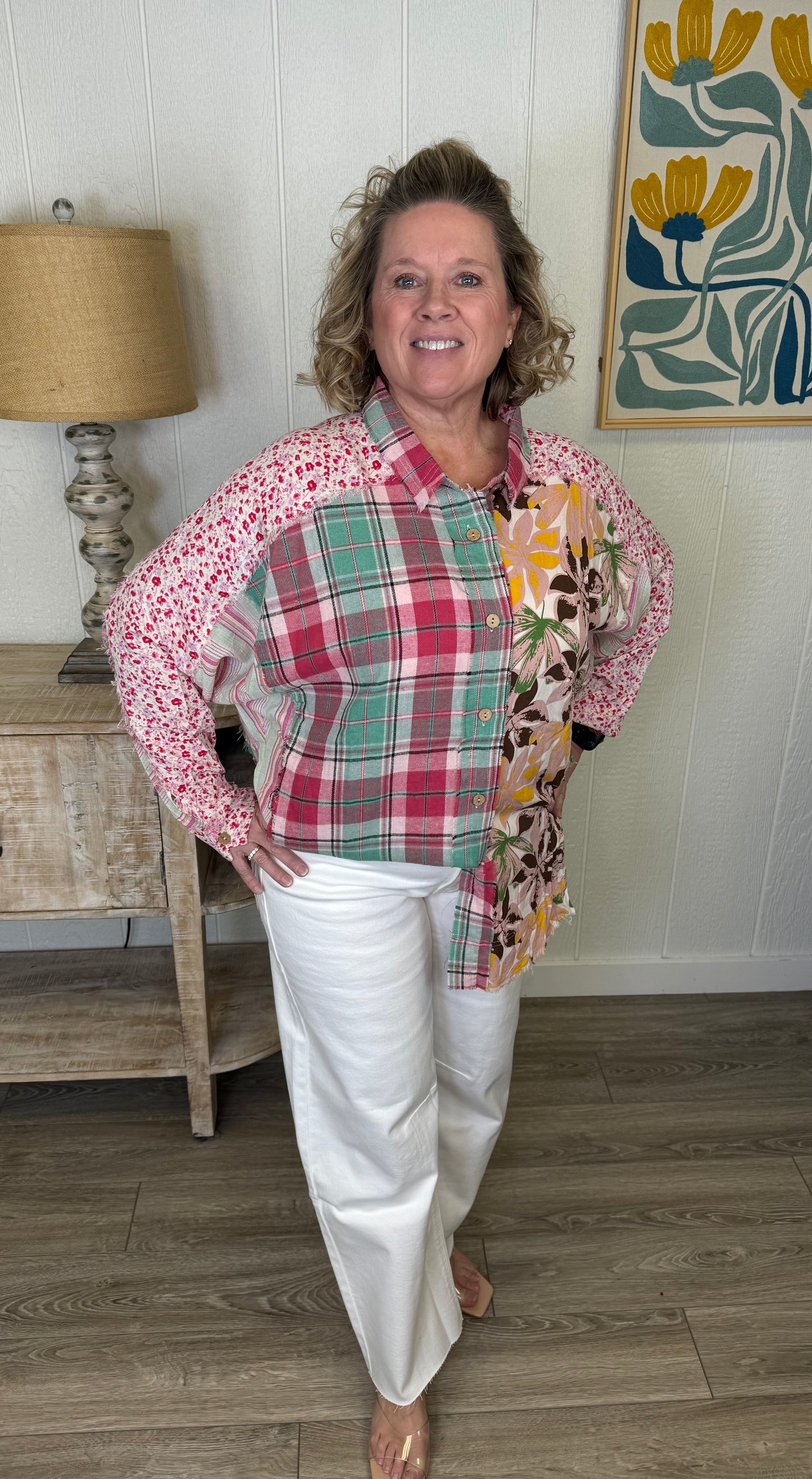 Meadow Mix Plaid Top