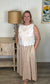Sunwashed Bloom Embroidered Linen Maxi Dress