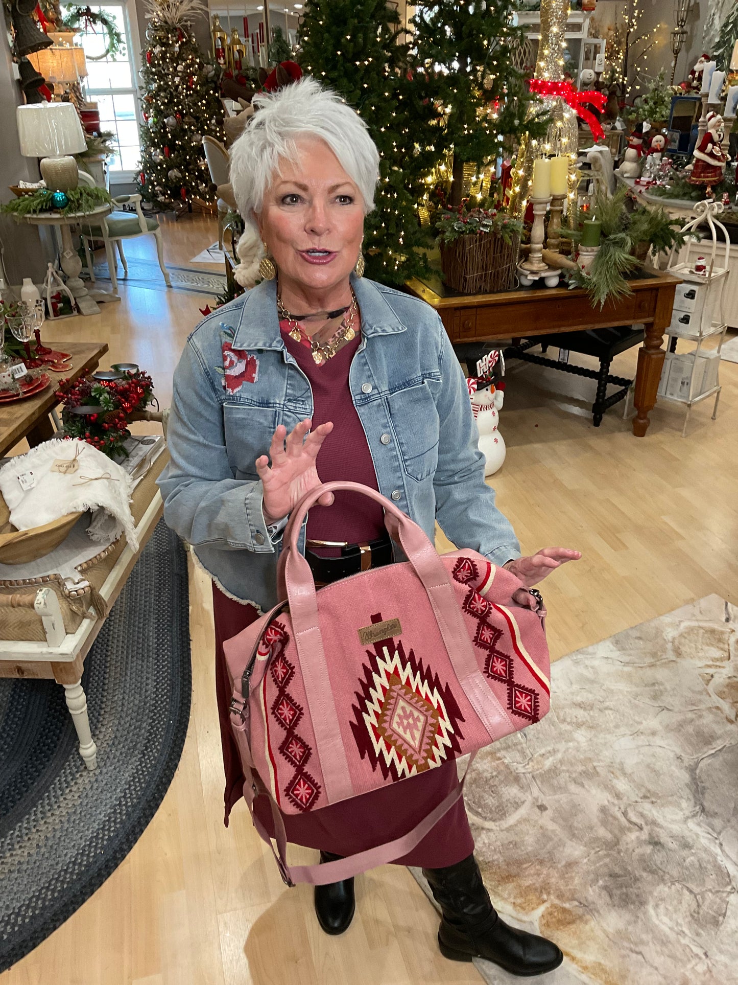 Pop Floral Denim Jacket