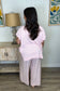 Blush Texture Drawstring Pants