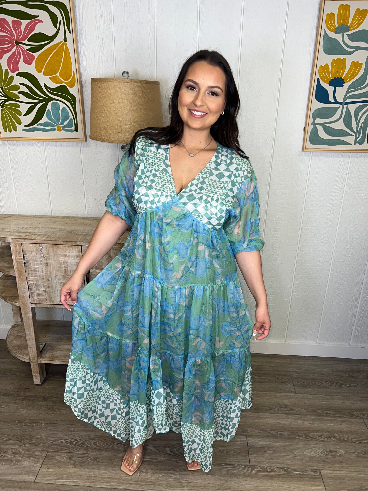 Emerald Mosaic Dress