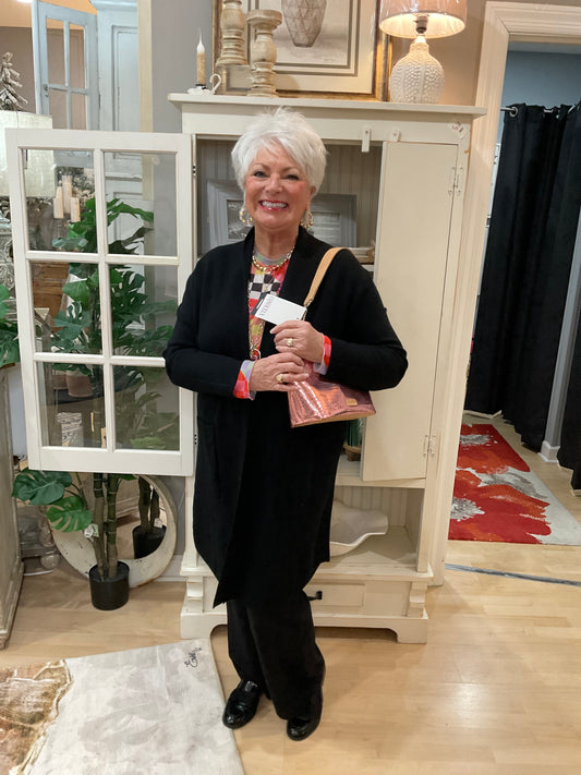 Checkered Heart Mesh Top