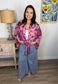 Blush Bloom Tie Overshirt