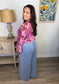 Blush Bloom Tie Overshirt