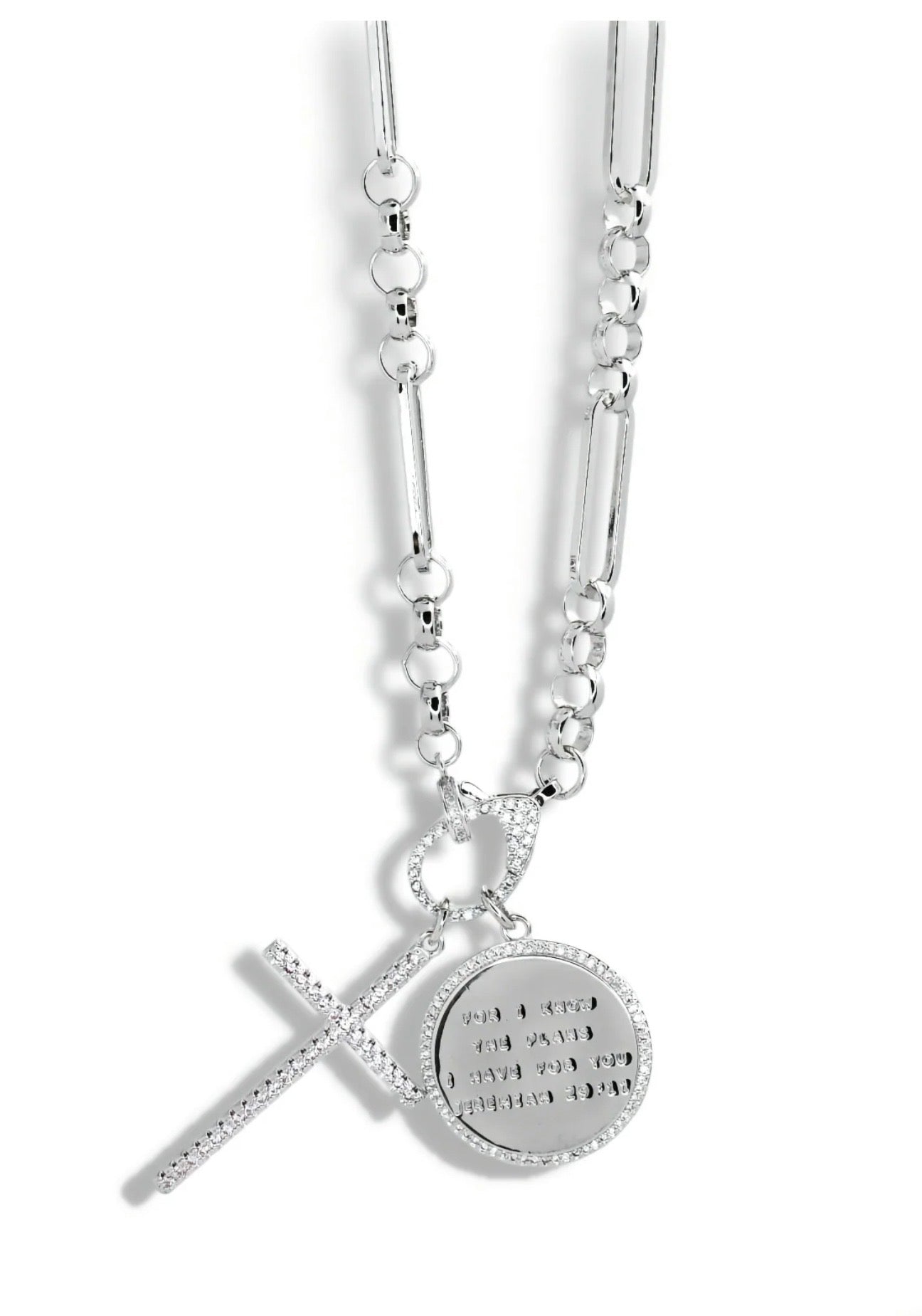 JEREMIAH 29:11 with CROSS NECKLACE