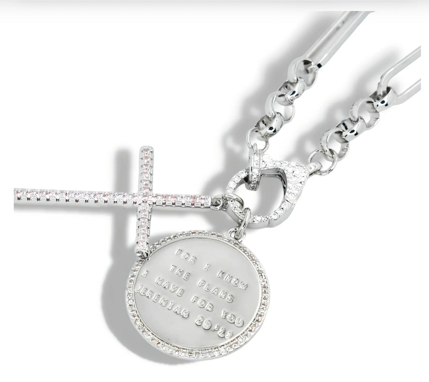 JEREMIAH 29:11 with CROSS NECKLACE