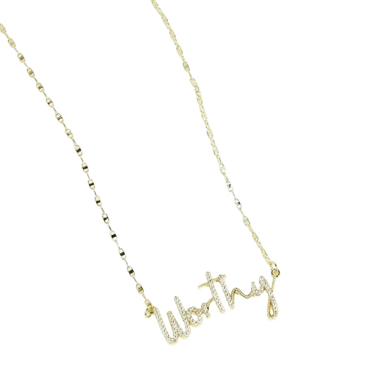 WORTHY GOLD NECKLACE