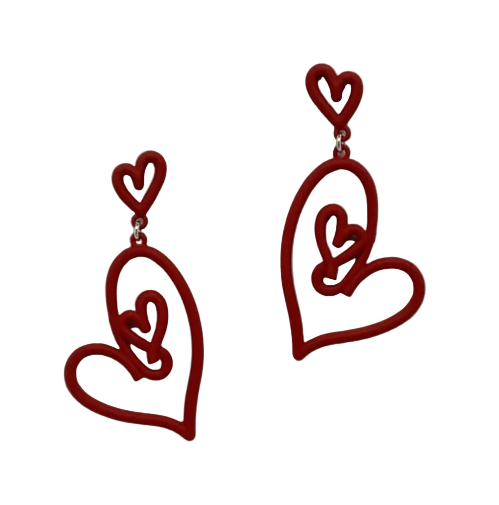 Hearts Twist Earrings