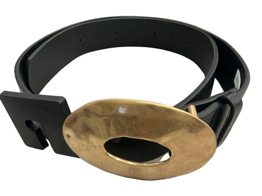 Metal Oval Buckle Belt