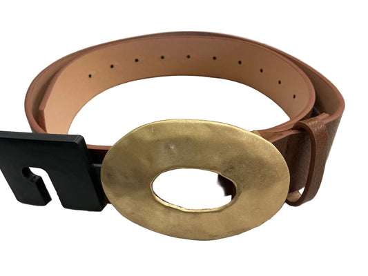 Metal Oval Buckle Belt