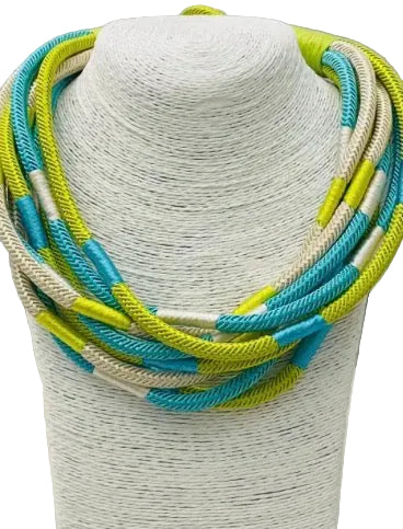 Textured Tide 8-Strand Slub Necklace