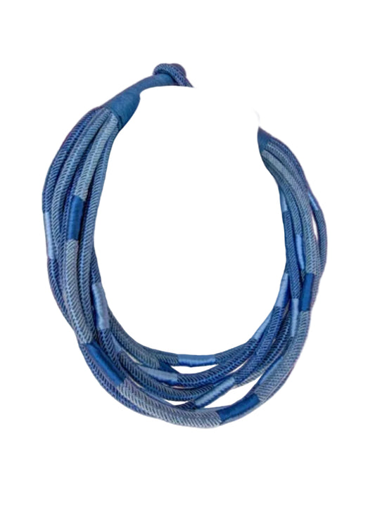 Textured Tide 8-Strand Slub Necklace