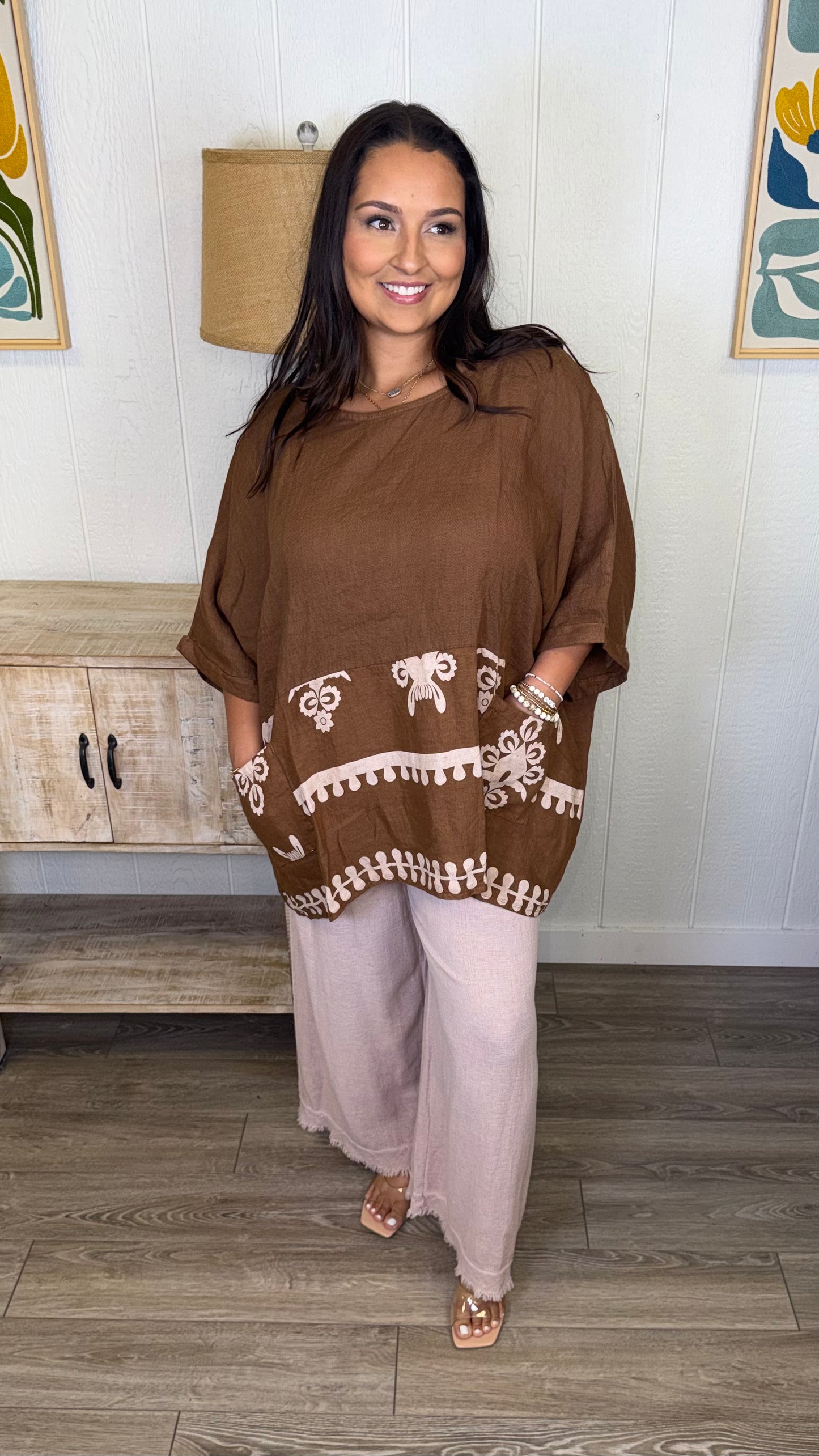 Dusty Rose Drift Tunic