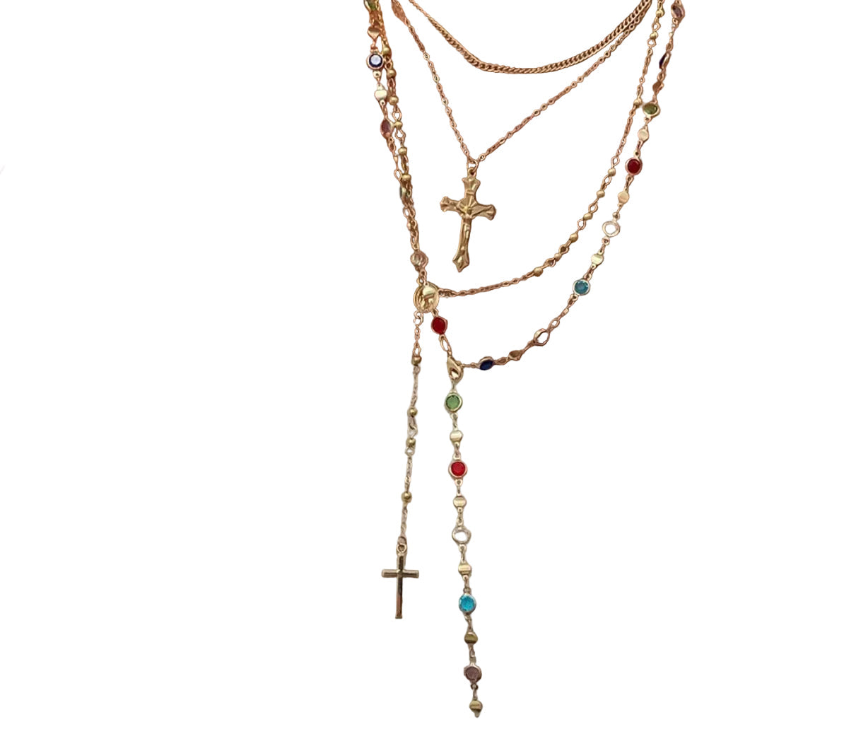 Faith & Grace Layered Cross Necklace