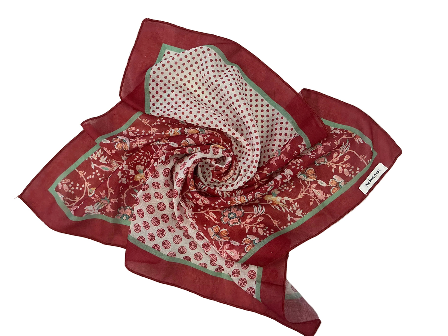 Red Passion Floral Scarf
