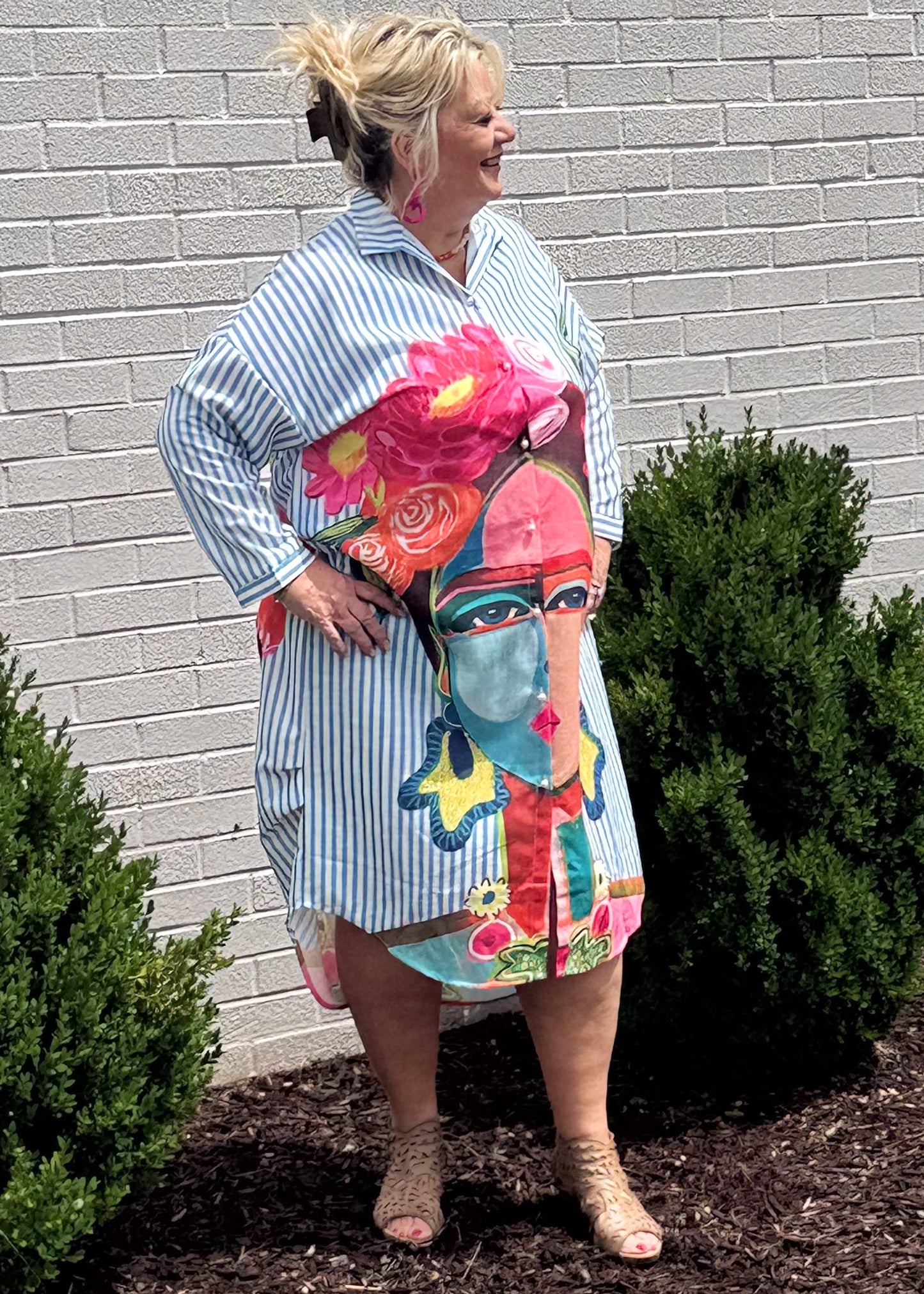 Blue Muse Shirt Dress