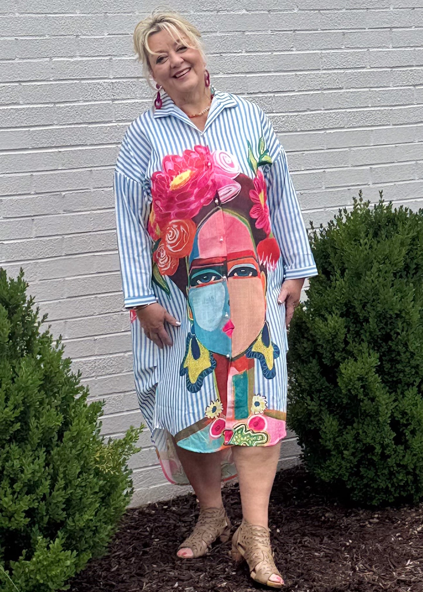 Blue Muse Shirt Dress