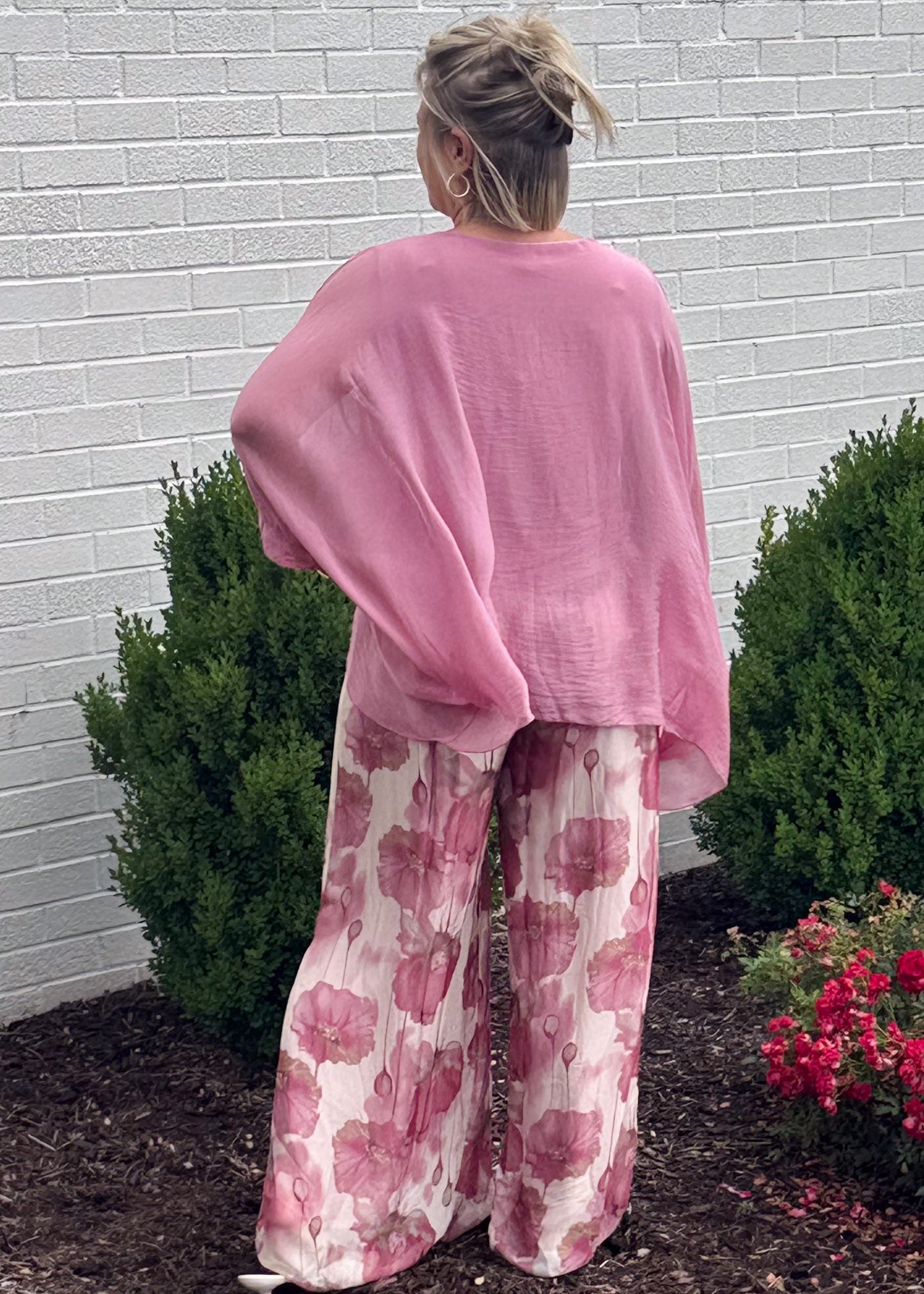 Garden Luxe Silk Pants